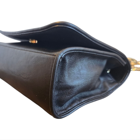 Tori Burch Flemming Black Quilted Leather Convertible Shoulder Bag - Picture 10 of 14